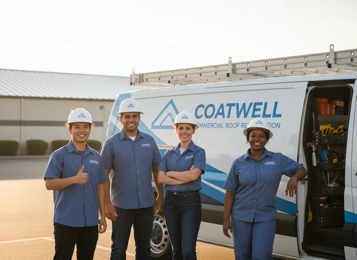 Commercial roof coating company in Lee Center, IL
