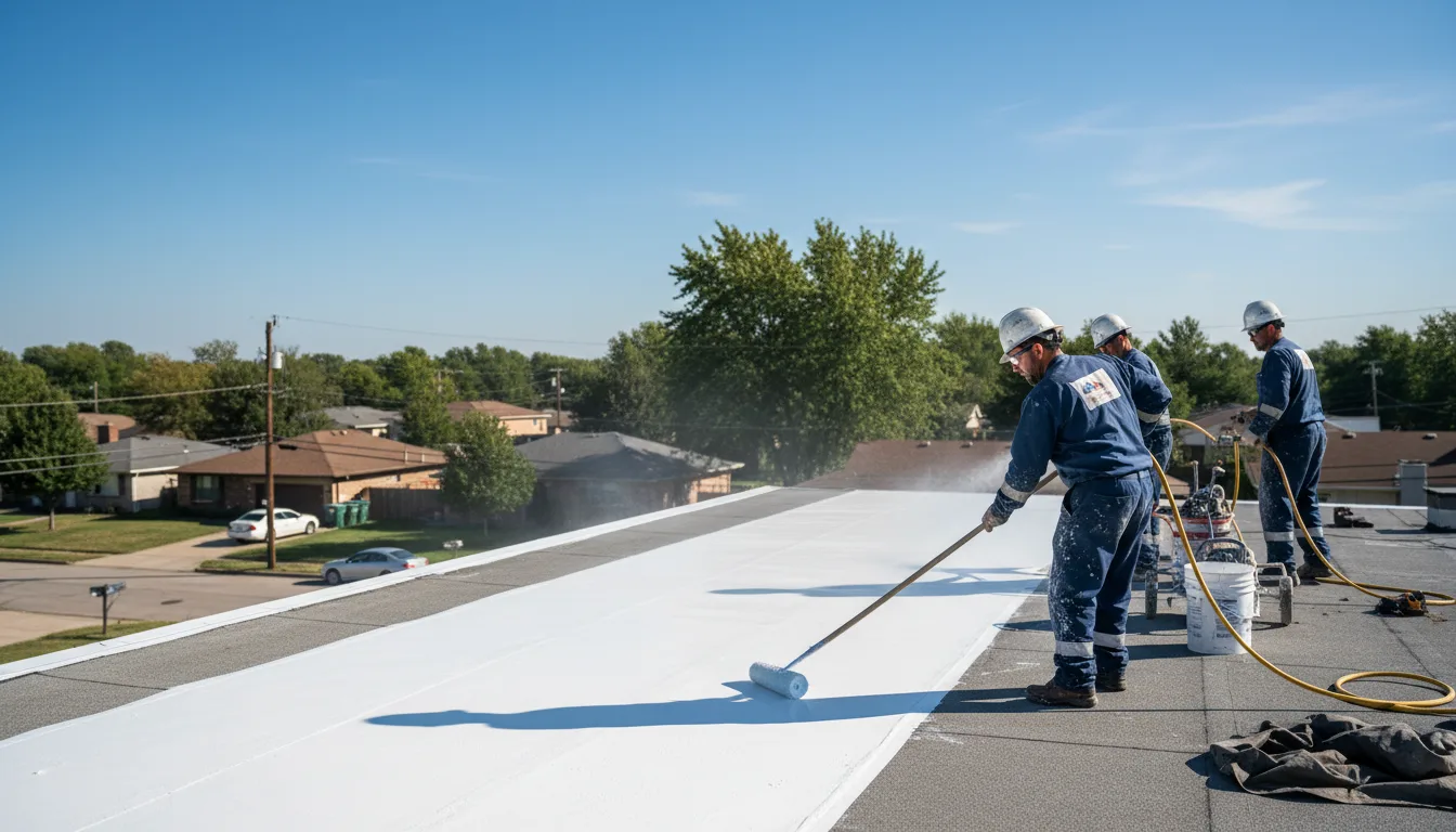 Commercial roof coating in Lee Center, IL near me